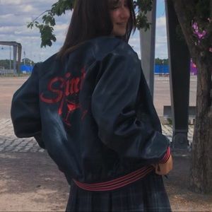 vintage bomber varsity jacket
